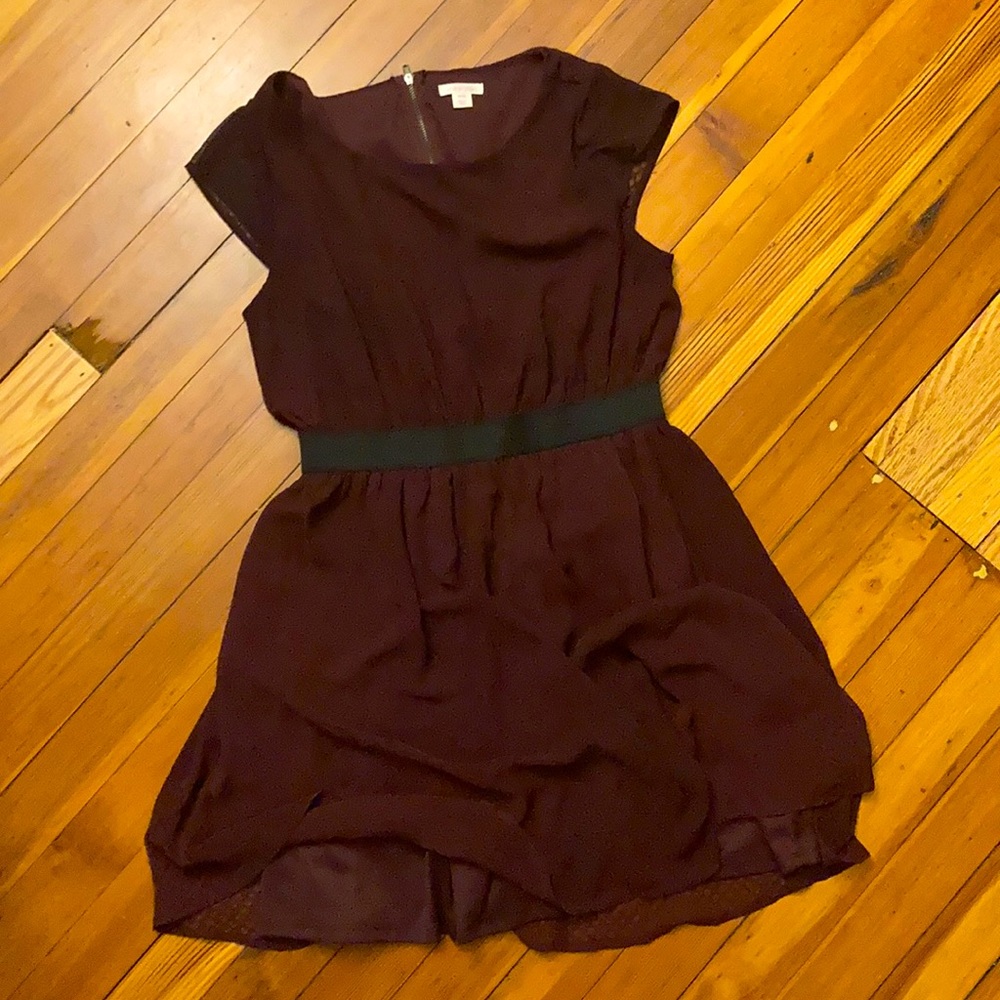 Burgundy wine merlot dress